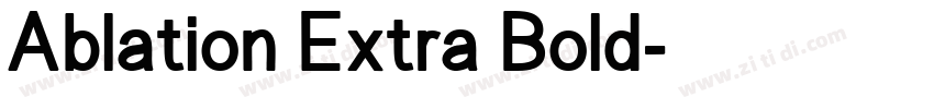 Ablation Extra Bold字体转换